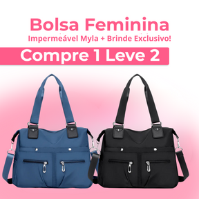 (COMPRE 1 E LEVE 2) Bolsa Feminina Impermeável Myla + Brinde Exclusivo!