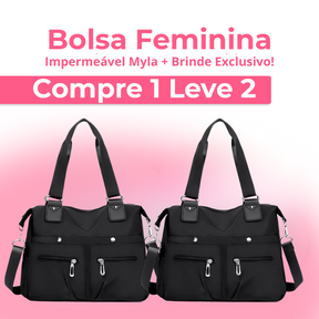 (COMPRE 1 E LEVE 2) Bolsa Feminina Impermeável Myla + Brinde Exclusivo!