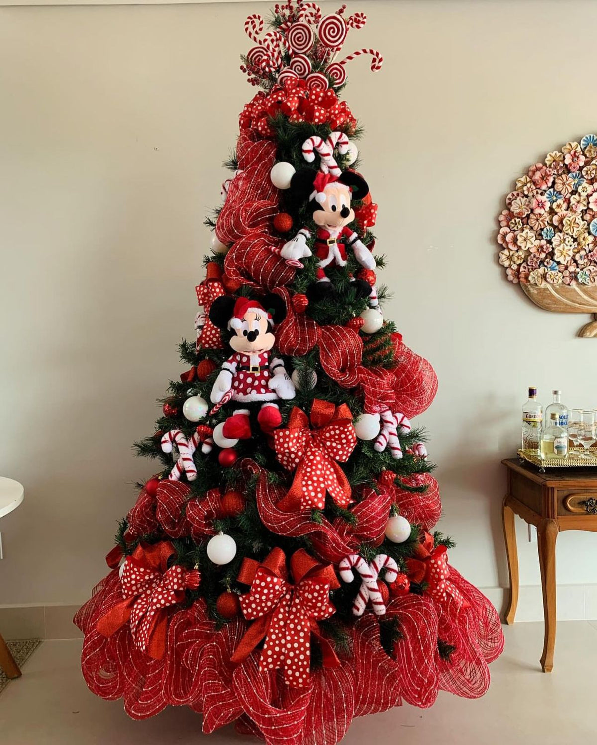 Árvore de Natal Decorada 360º Mickey Basic - 2,10 Metros