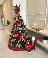 Árvore de Natal Decorada 360º + Bonecos - 1,90 Metros